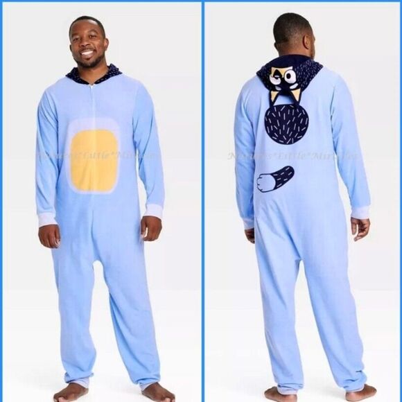 Other - Briefly Stated Bluey Hooded Union Suite Size Small NWOT